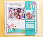 Another fun idea for "Ice Cream Dreams"...this 12 X 12 scrapbook layout.
